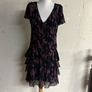 Silk floral dress